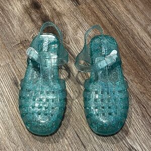 Gymboree Blue Glitter Jelly Sandals for Girls Size 1